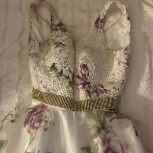 Jovani white prom dress